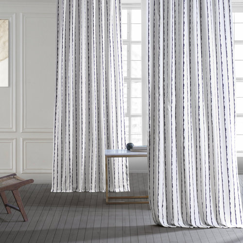 Latitude Run® Printed Cotton Curtains for Bedroom Room Darkening